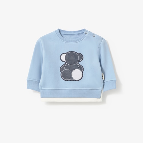 Sudadera oso Bold Bear Casual azul celeste