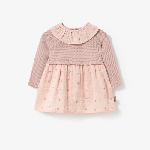 Vestido de beb&eacute; ni&ntilde;a con ositos Pink rosa