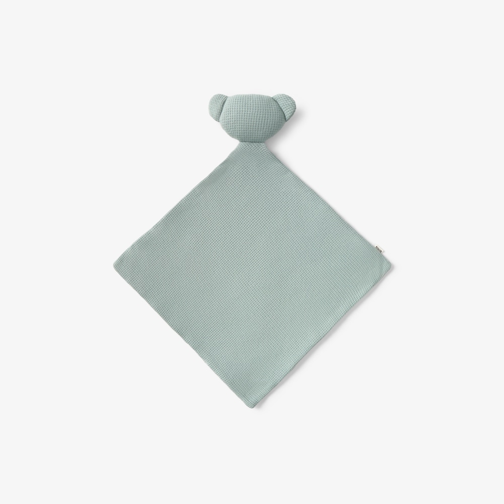 Green &lsquo;Const&rsquo; baby comforter