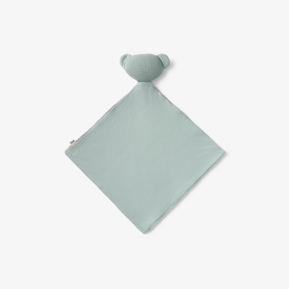 Green &lsquo;Const&rsquo; baby comforter