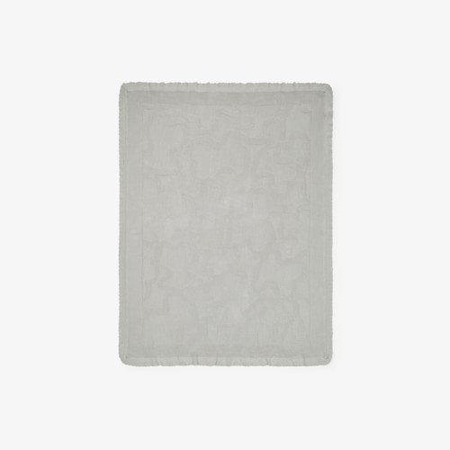 Nilo grey knitted baby blanket