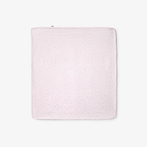 Pink Glitter short-pile baby blanket