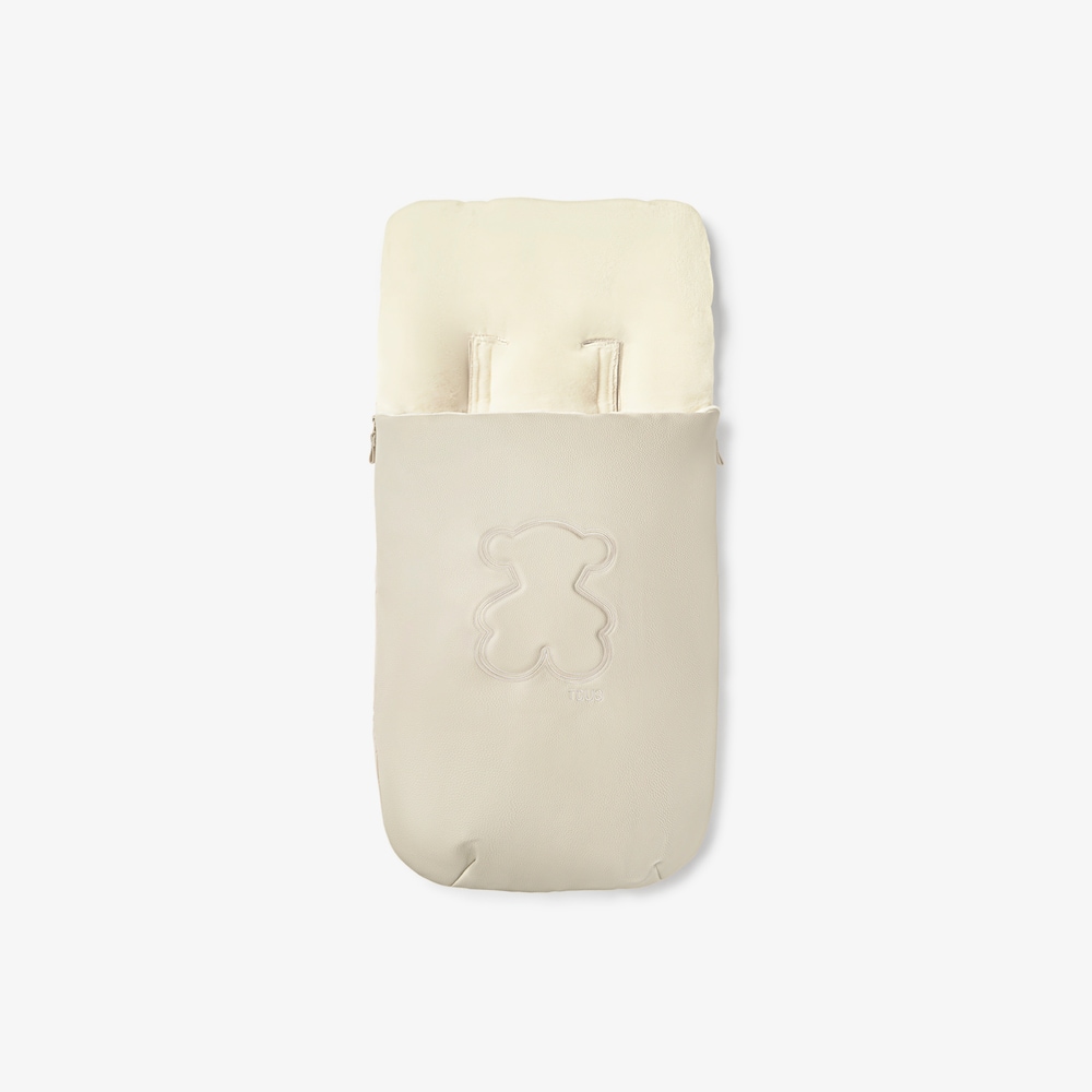 Tec Teddy beige baby pushchair footmuff