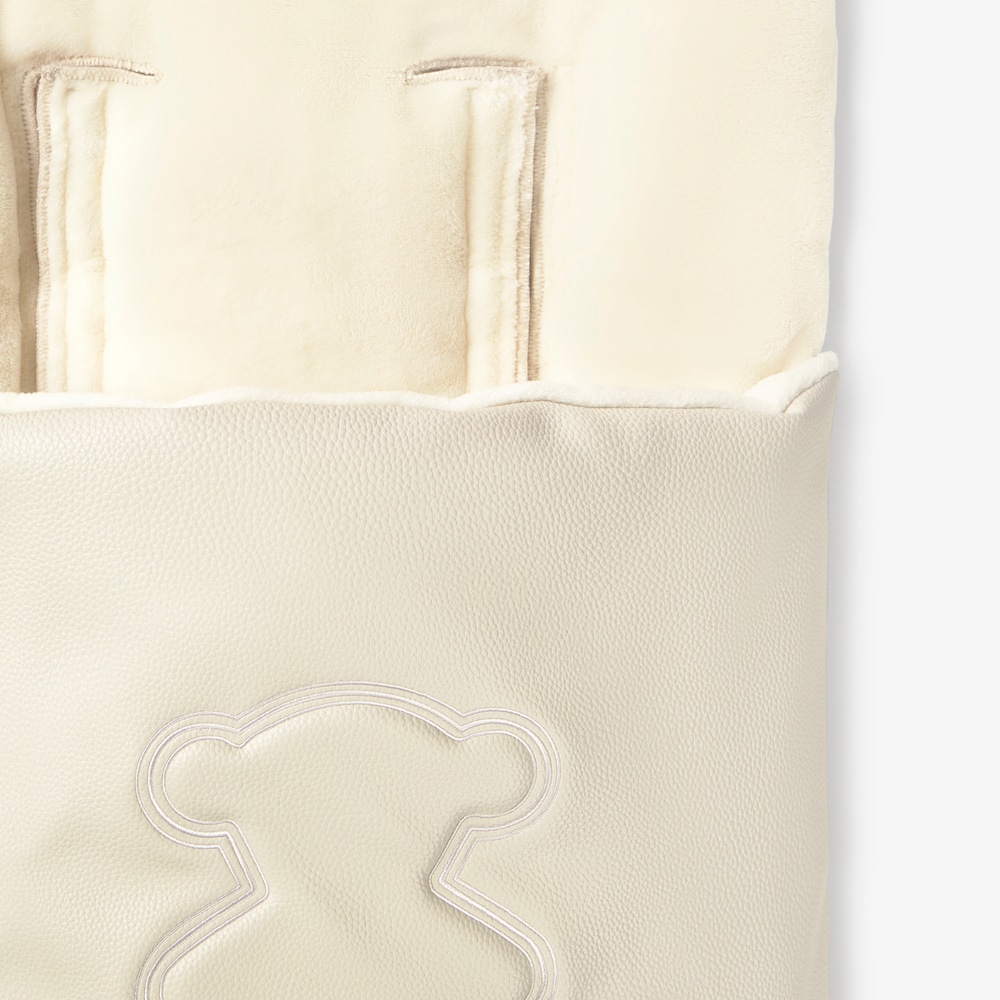 Tec Teddy beige baby pushchair footmuff