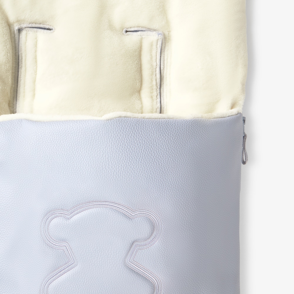 Tec Teddy baby pushchair footmuff in sky blue