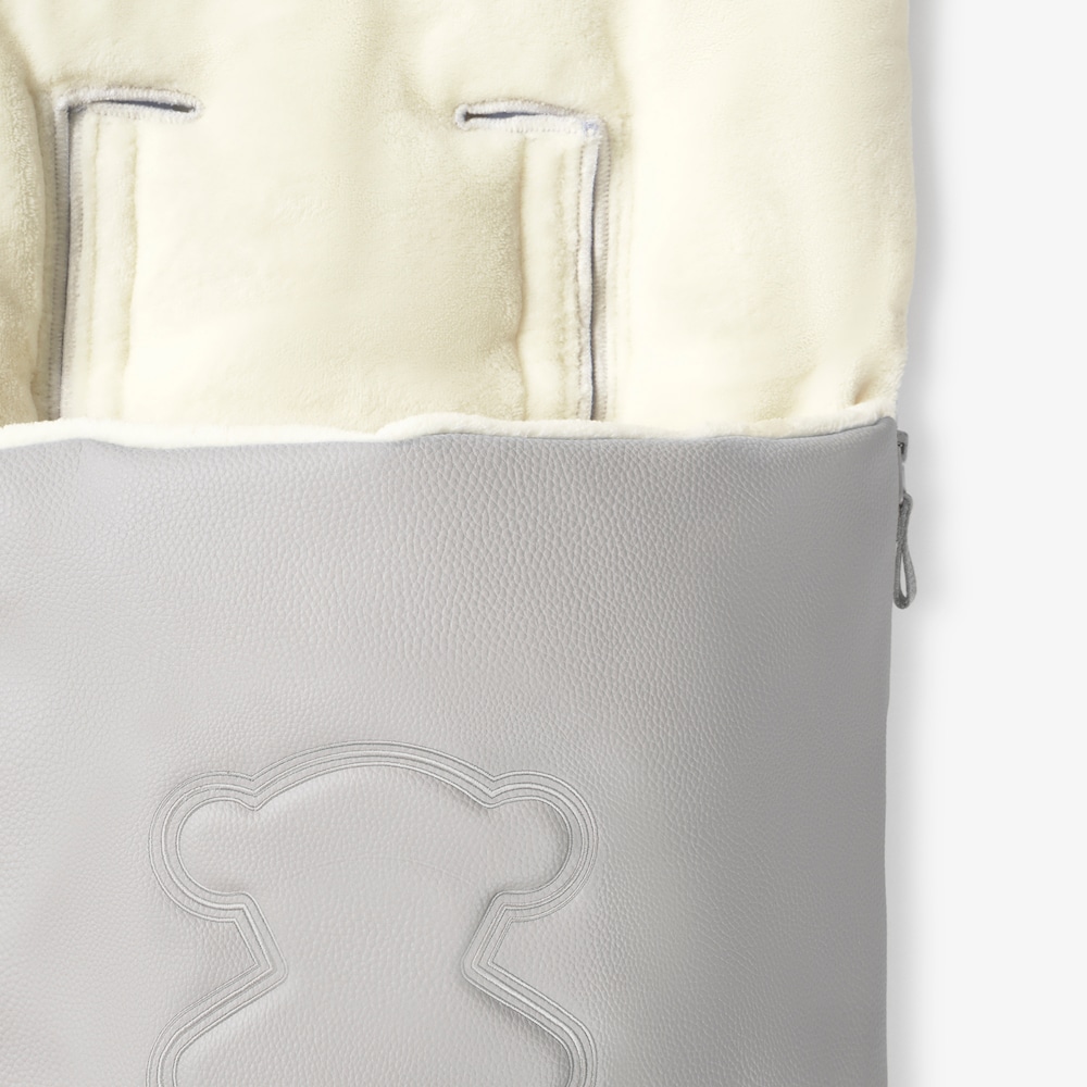 Tec Teddy grey baby pushchair footmuff