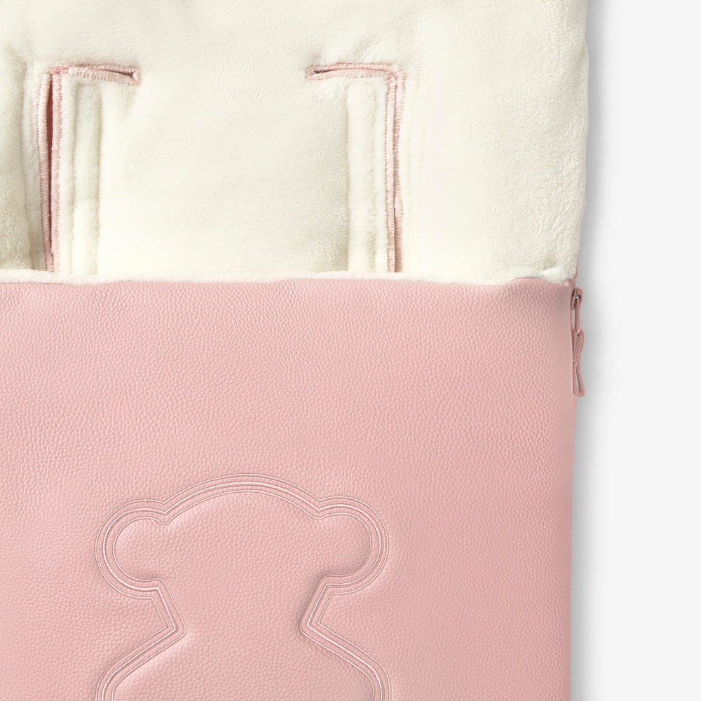 Tec Teddy pink baby pushchair footmuff