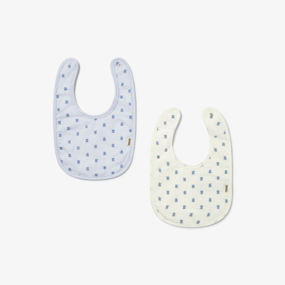 Little blue baby bib set