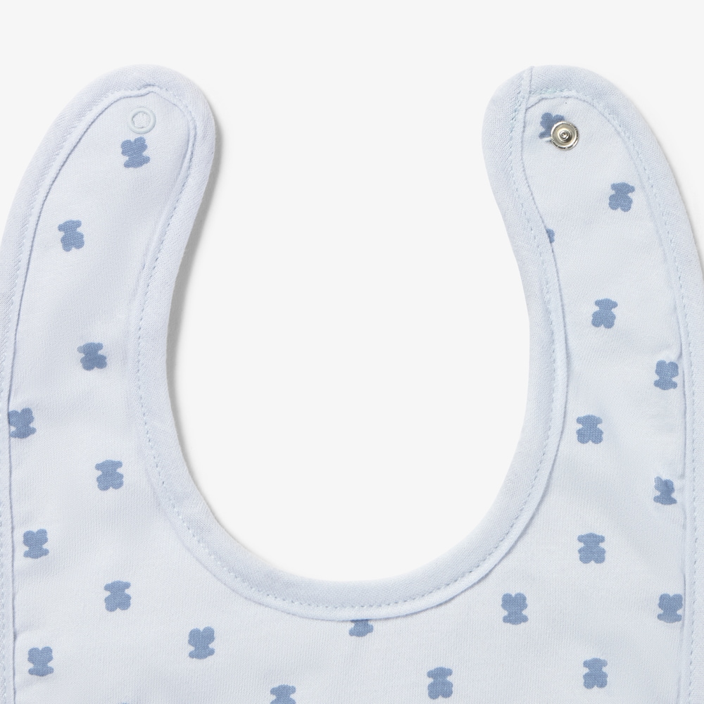 Little blue baby bib set