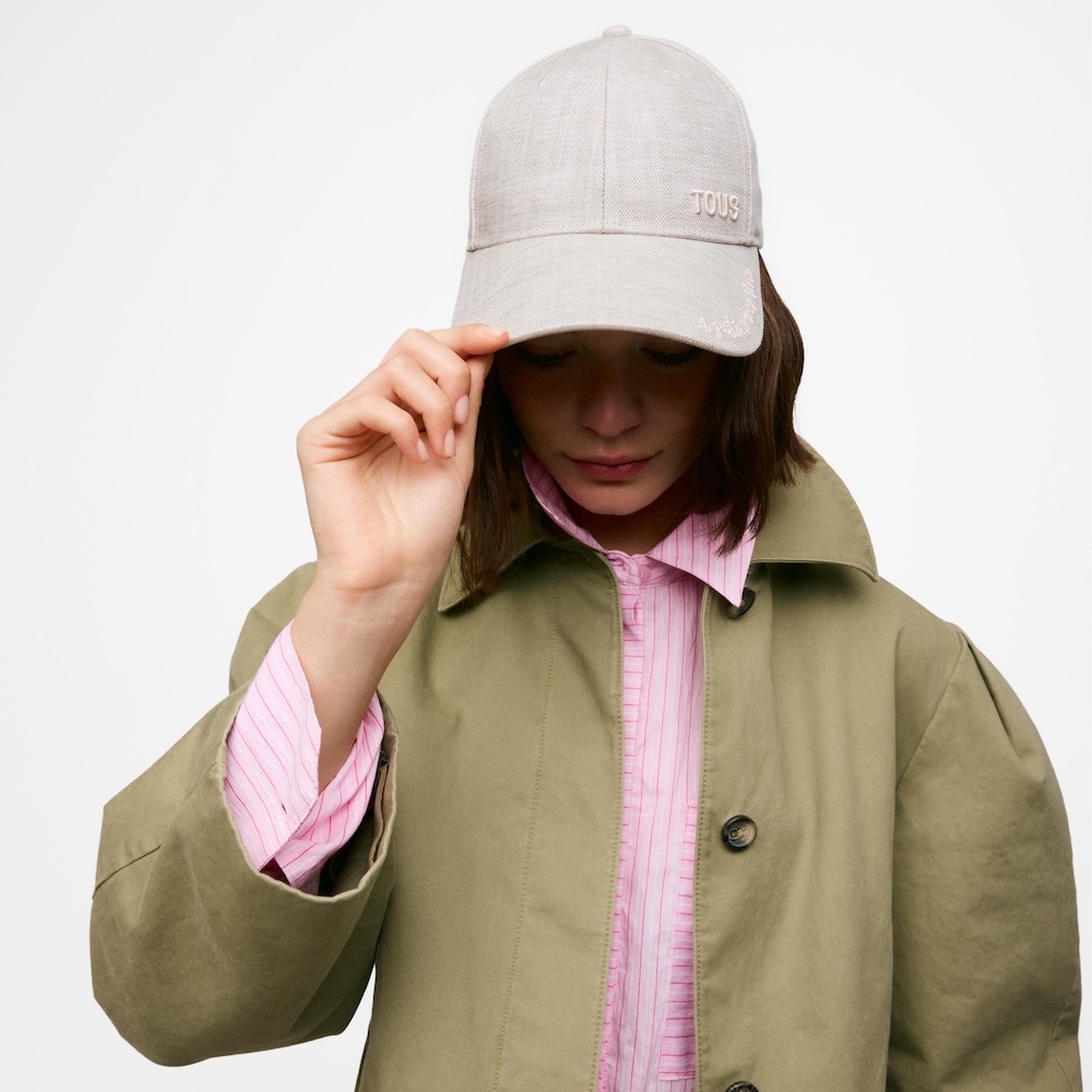 Gorra beige bordado Mundial Mexico