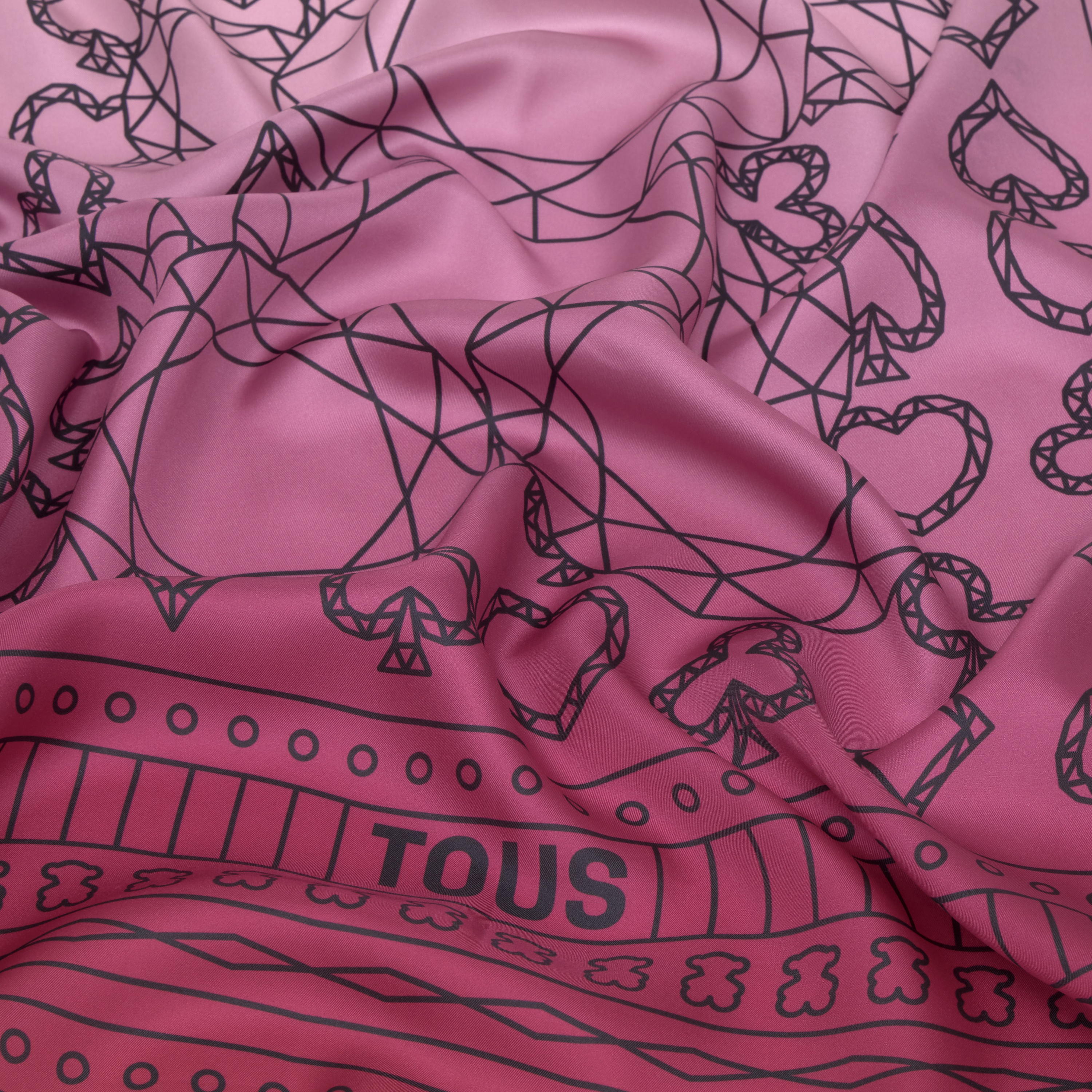 Square pink Scarf TOUS All In