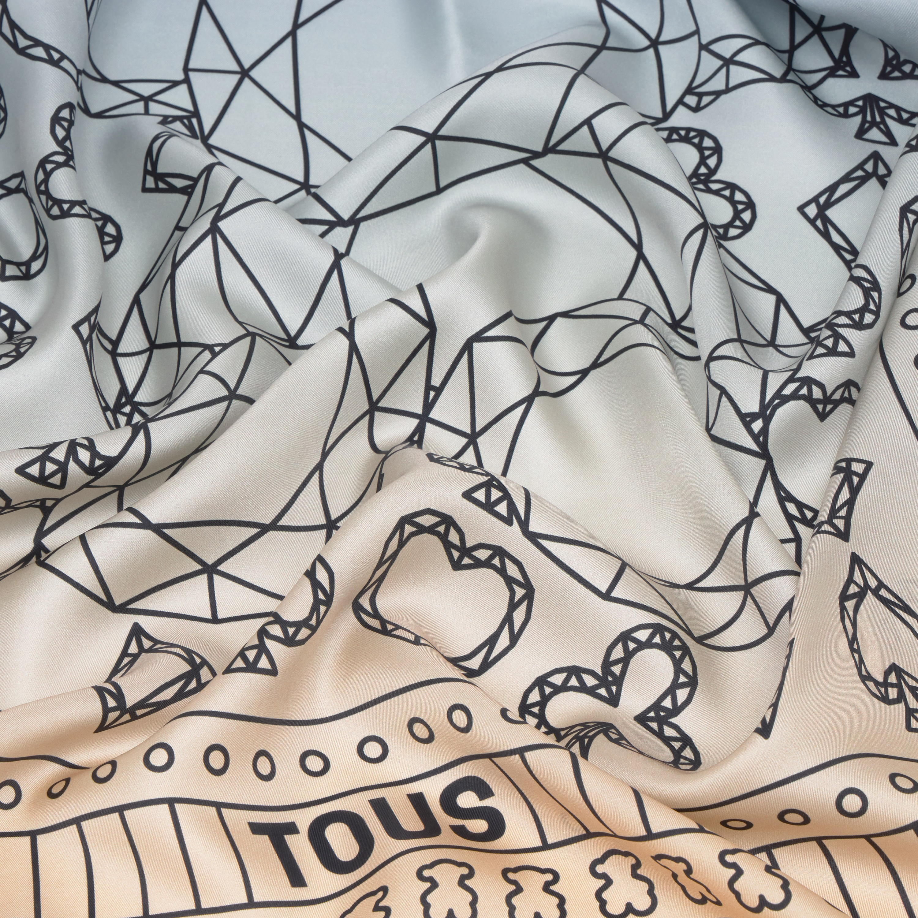 Square blue Scarf TOUS All In