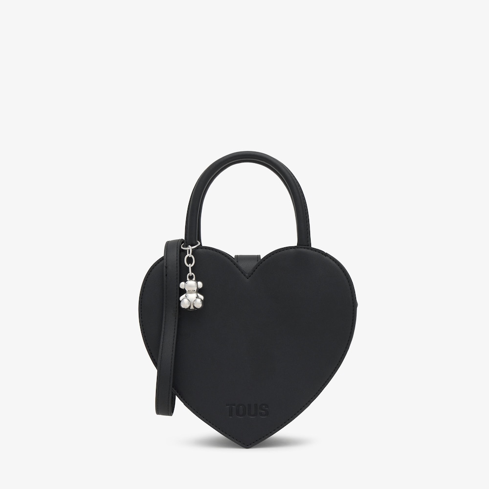 Mini bolsa coraz&oacute;n negro TOUS Cachito Mio