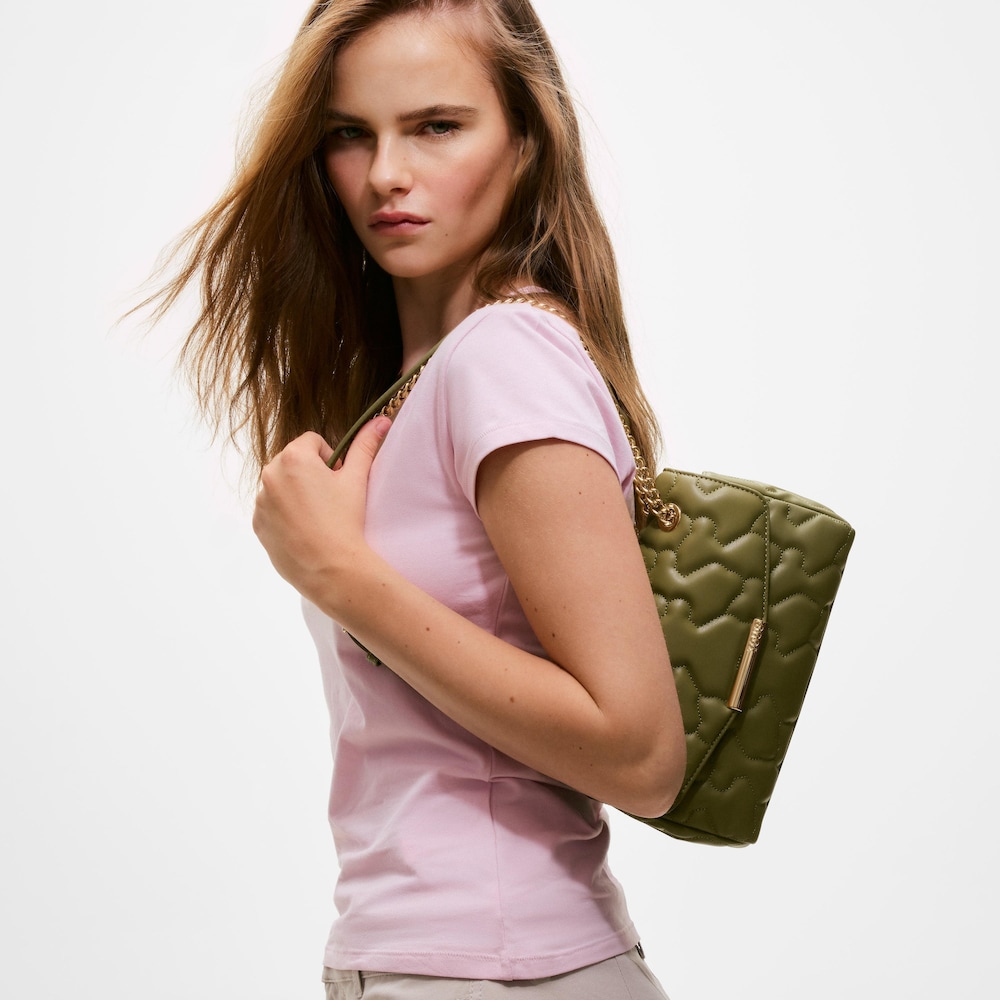 Sac &agrave; bandouli&egrave;re vert petit TOUS Camelia