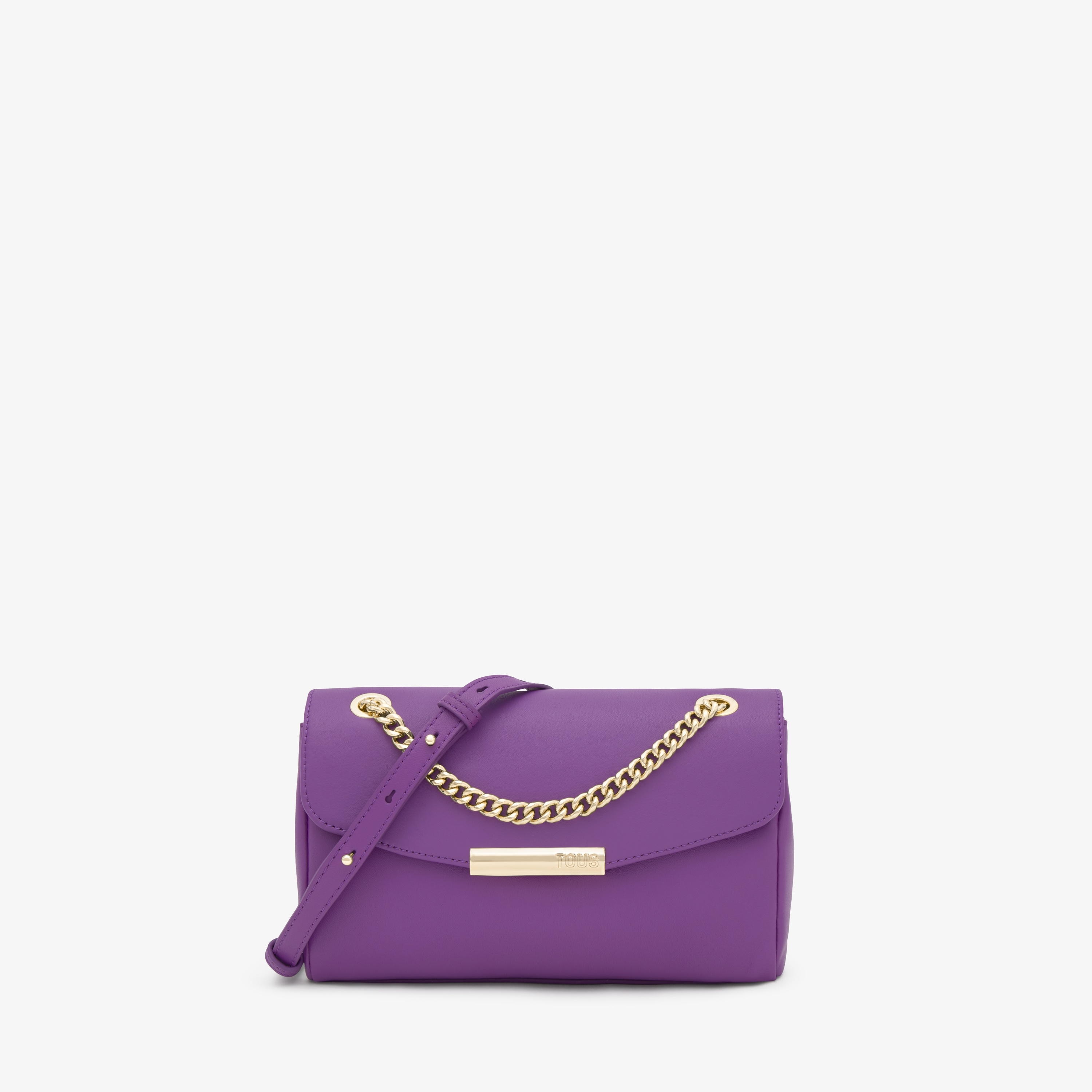 Lilac-colored leather Crossbody bag TOUS Camelia