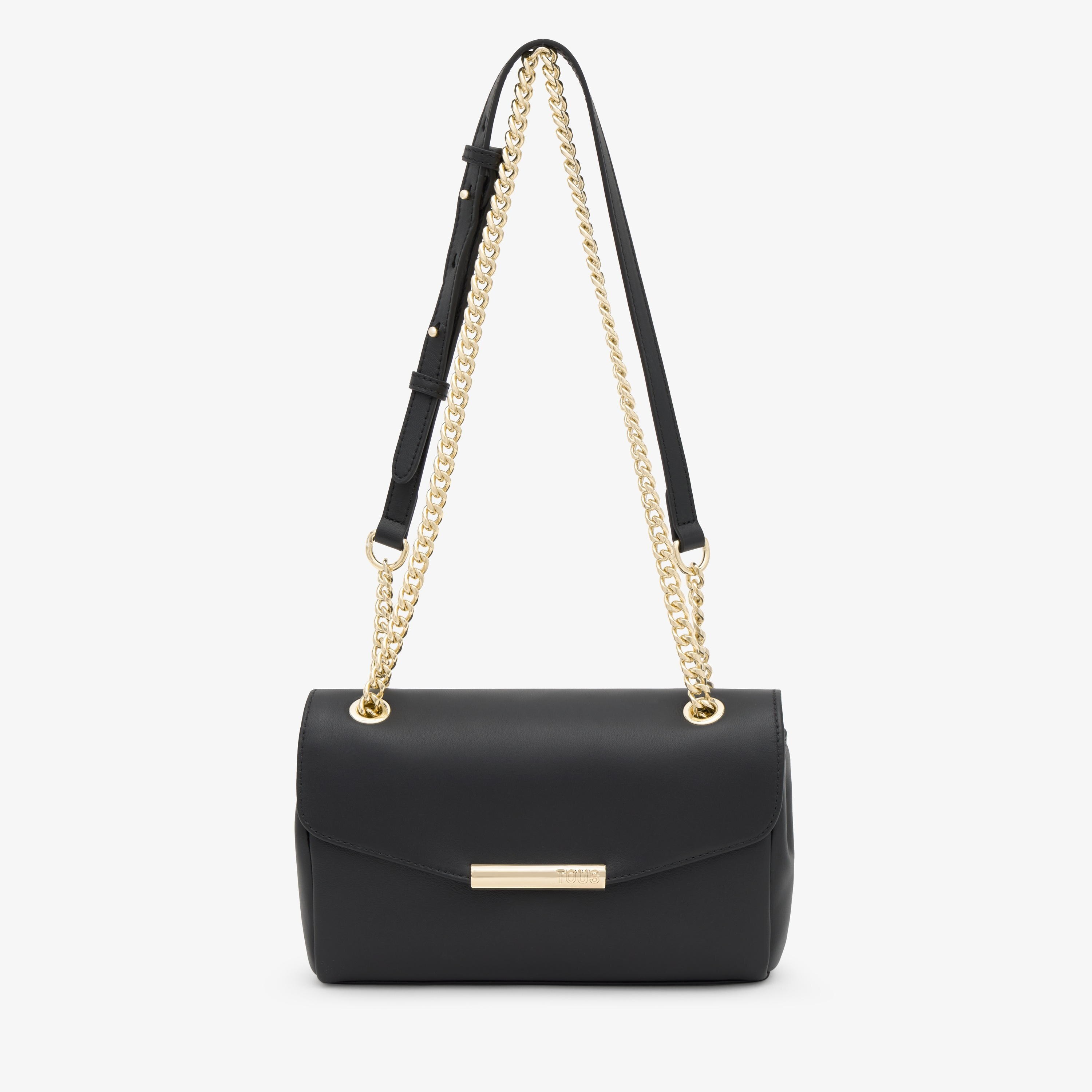 Black leather Crossbody bag TOUS Camelia