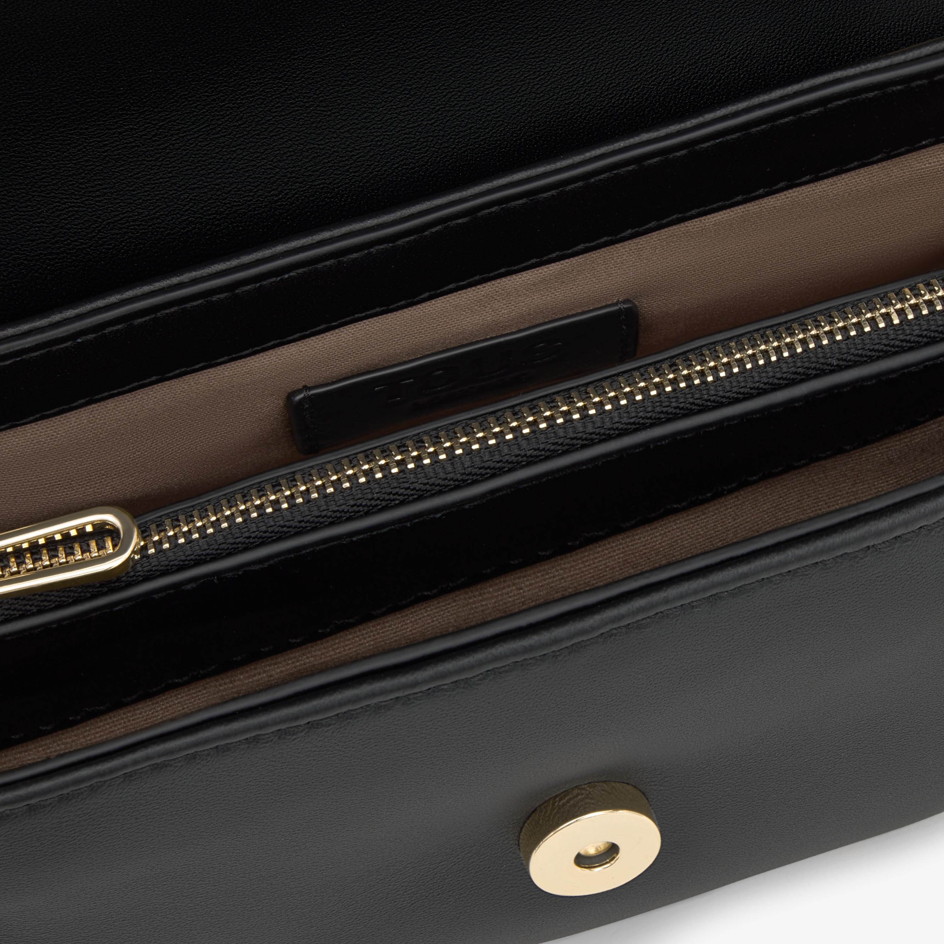 Black leather Crossbody bag TOUS Camelia