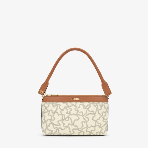 Clutch beige y negro Kaos Icon