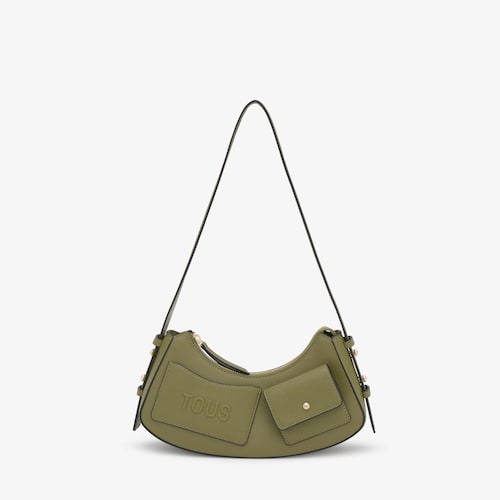 Bolso de hombro verde TOUS Back to basics