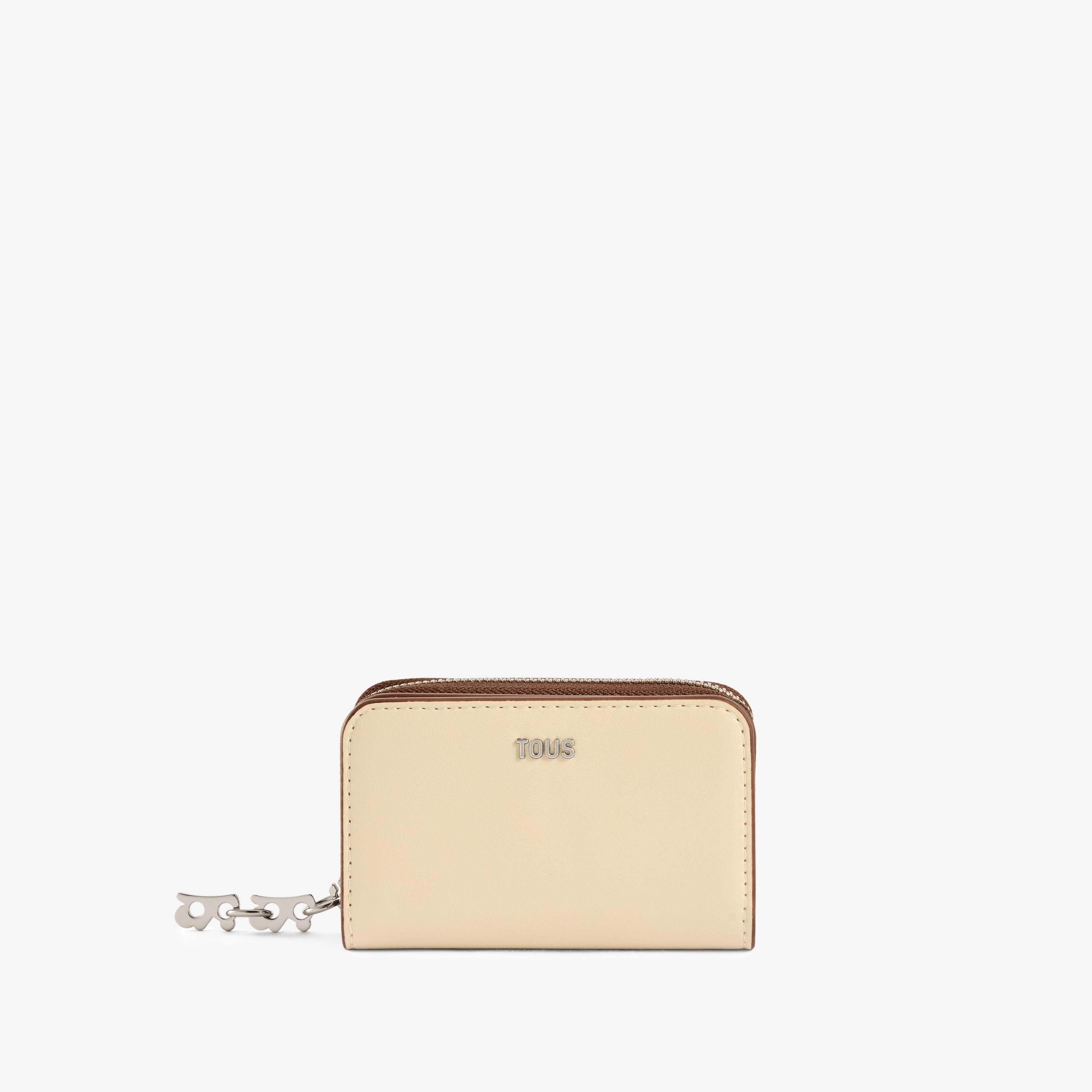 Beige Change purse TOUS Half Bear 