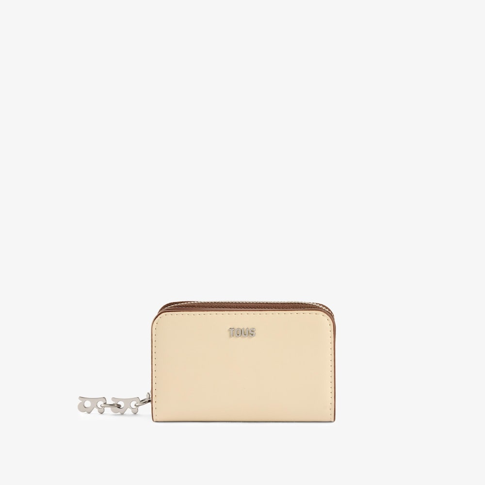 Monedero beige TOUS Half Bear 