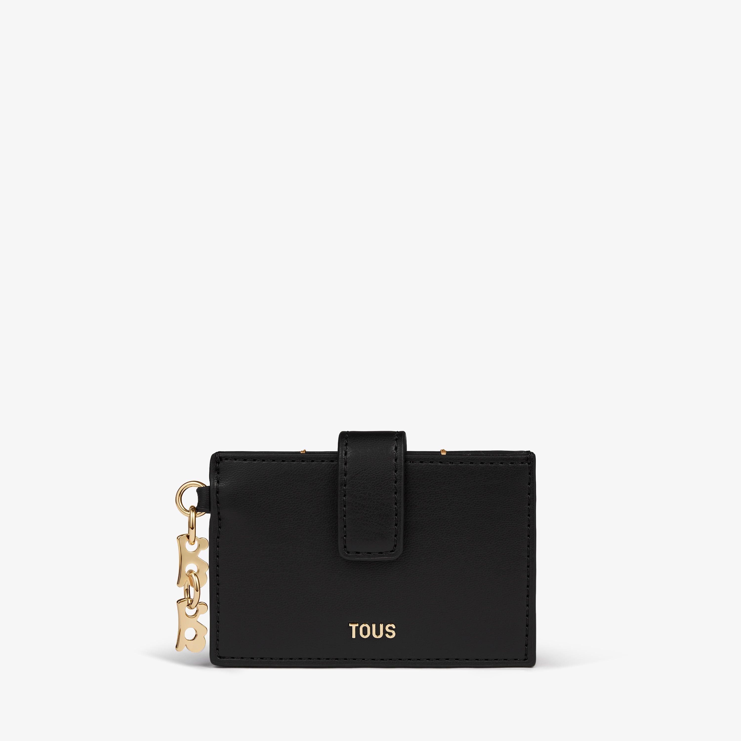 Black Cardholder TOUS Half Bear 