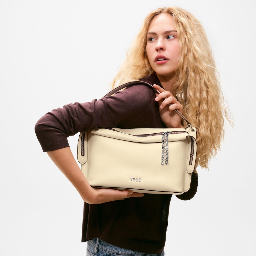 City bag media beige TOUS&nbsp;Half Bear 