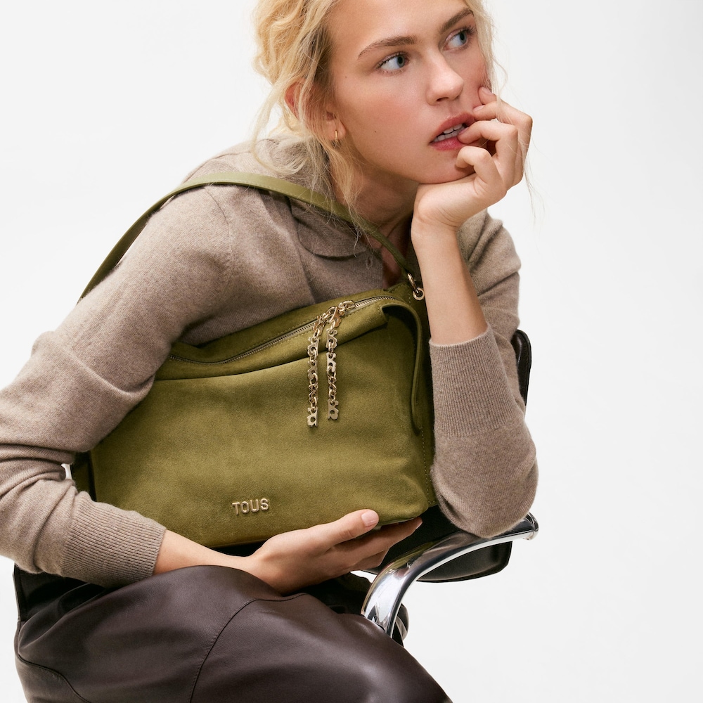 City bag media verde TOUS Half Bear 