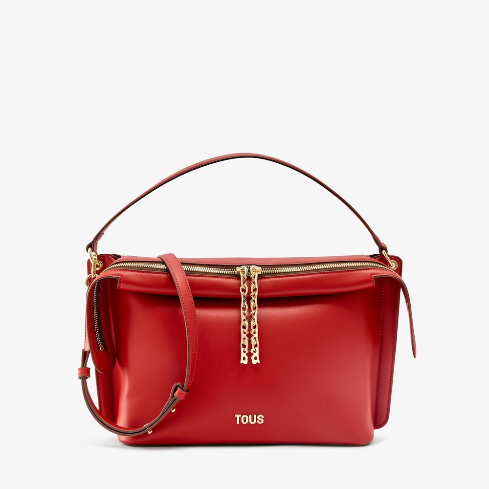 City bag media color mogano TOUS Half Bear 