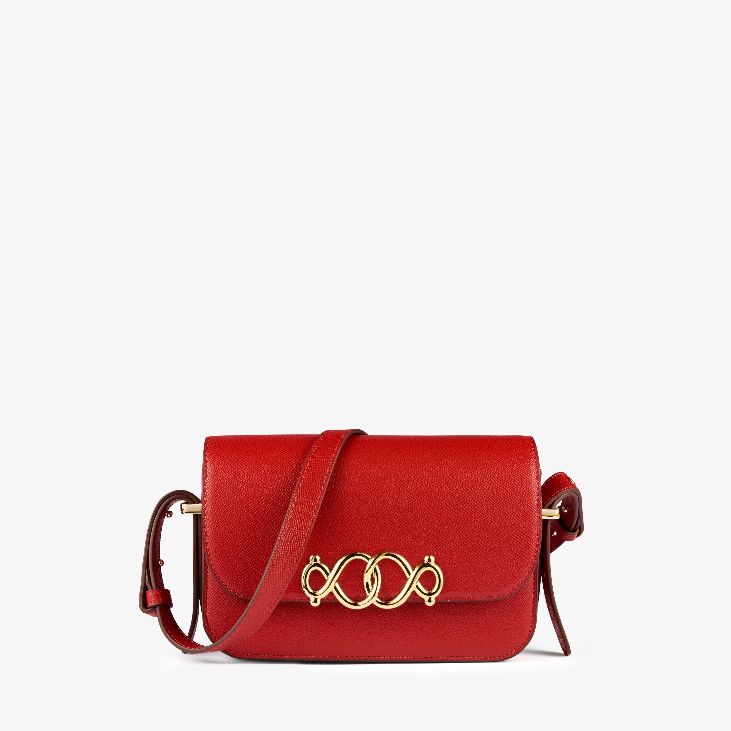 Medium mahogany-colored flap Crossbody bag TOUS Infinity