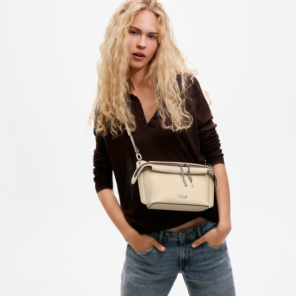 City bag piccola beige TOUS Half Bear 