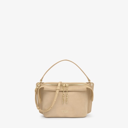 City peque&ntilde;o beige oscuro TOUS Half Bear 
