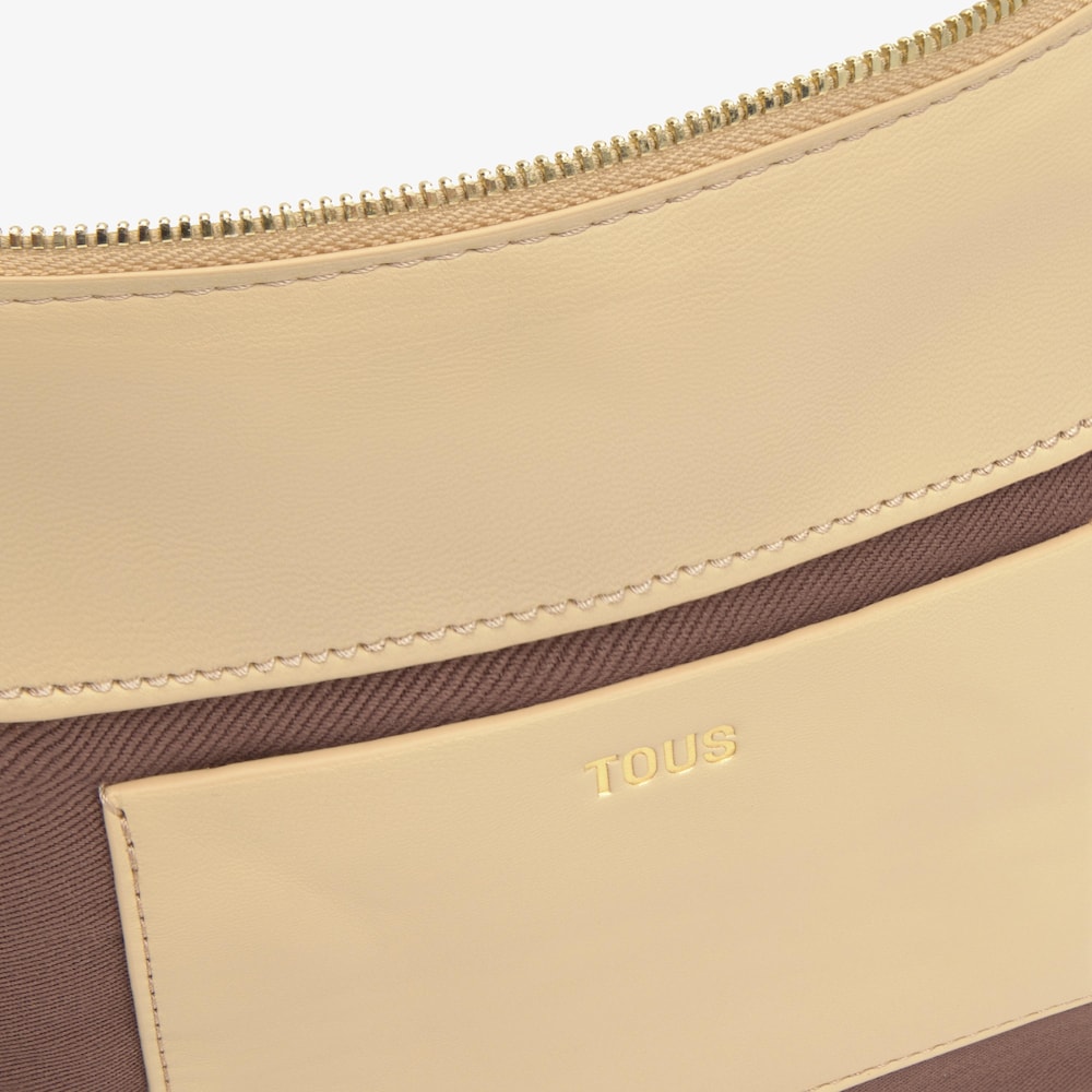City peque&ntilde;o beige oscuro TOUS Half Bear 
