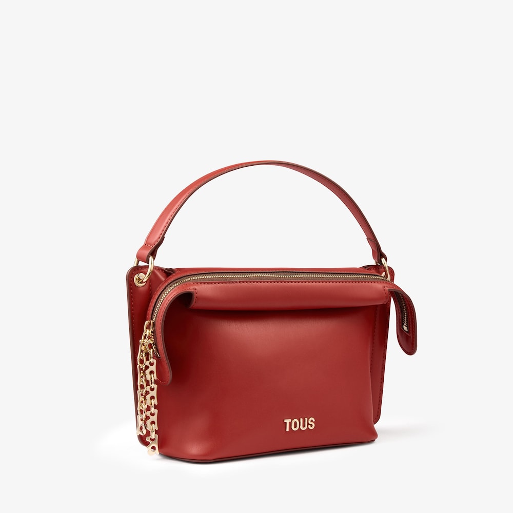Kleine mahagonifarbene Citytasche TOUS Half Bear 