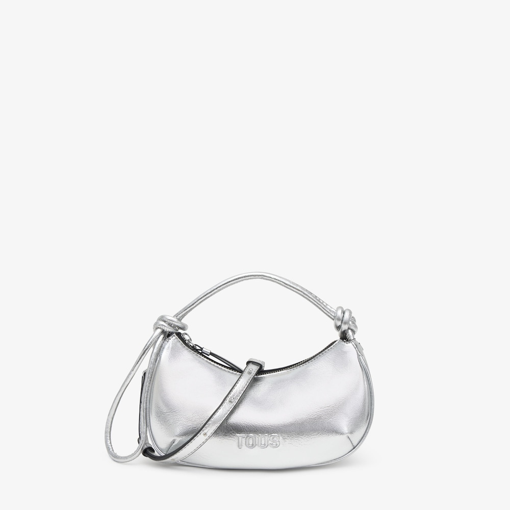 Mini bolso plateado TOUS Wonder Pipe