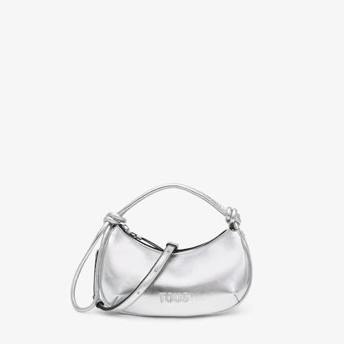 Mini bolso plateado TOUS Wonder Pipe