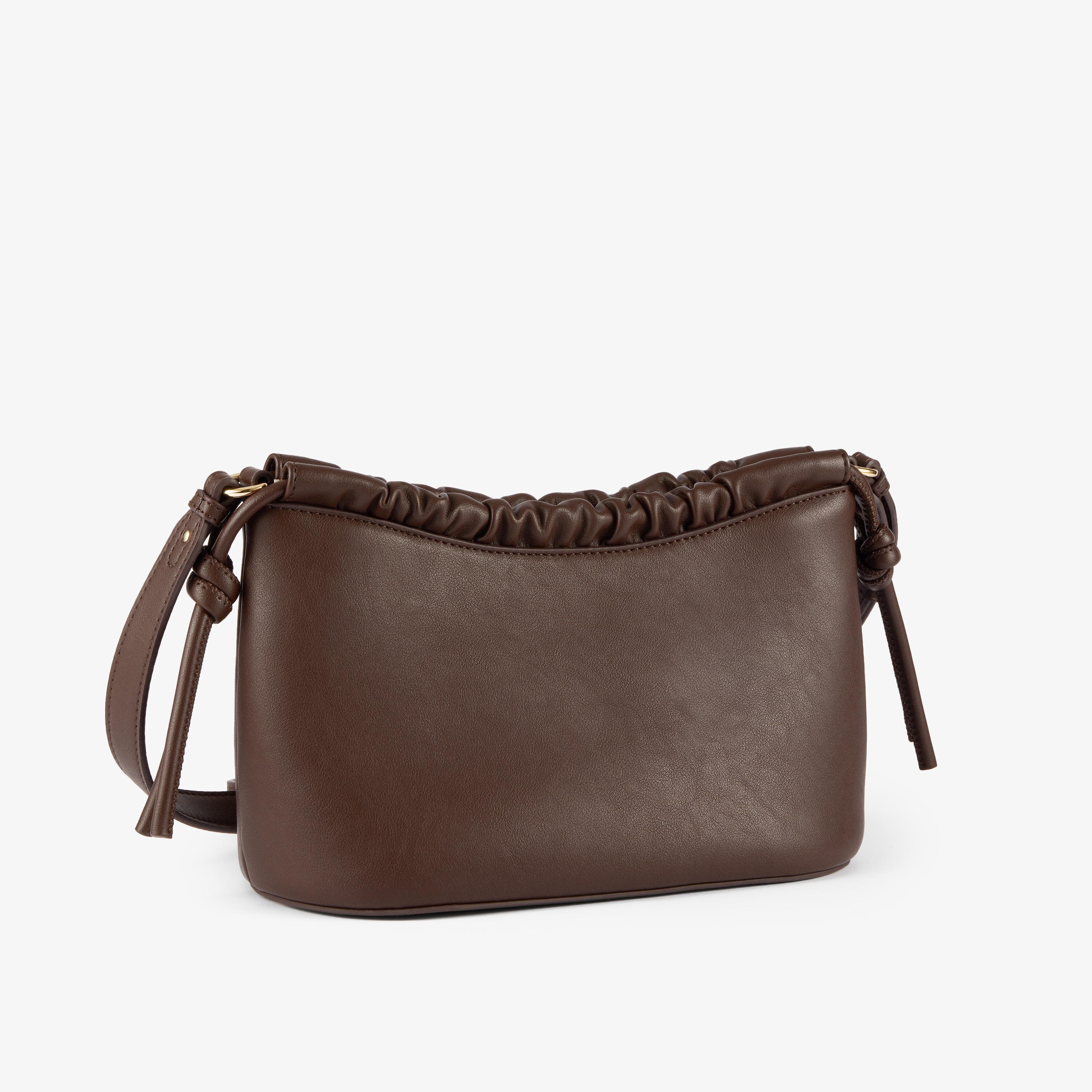 Medium brown Crossbody bag with ruching TOUS Emily