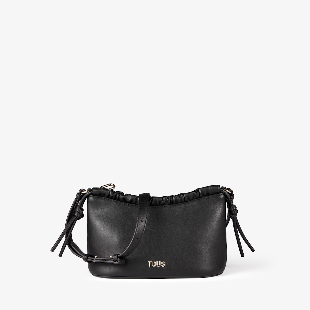 Bandolera mediana negra con frunce TOUS Emily