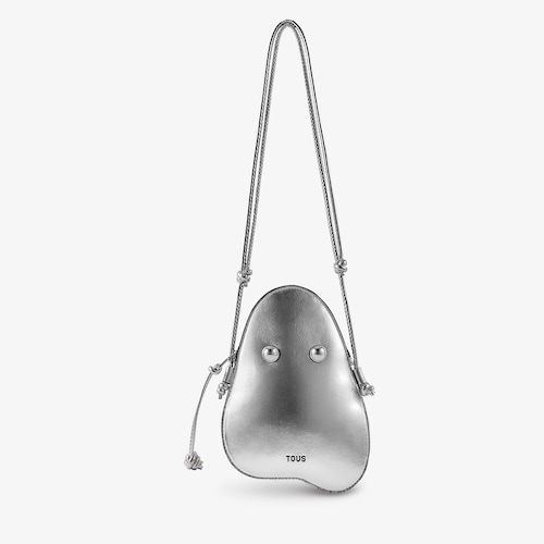 Mini bolso fantasma plateado TOUS Icons