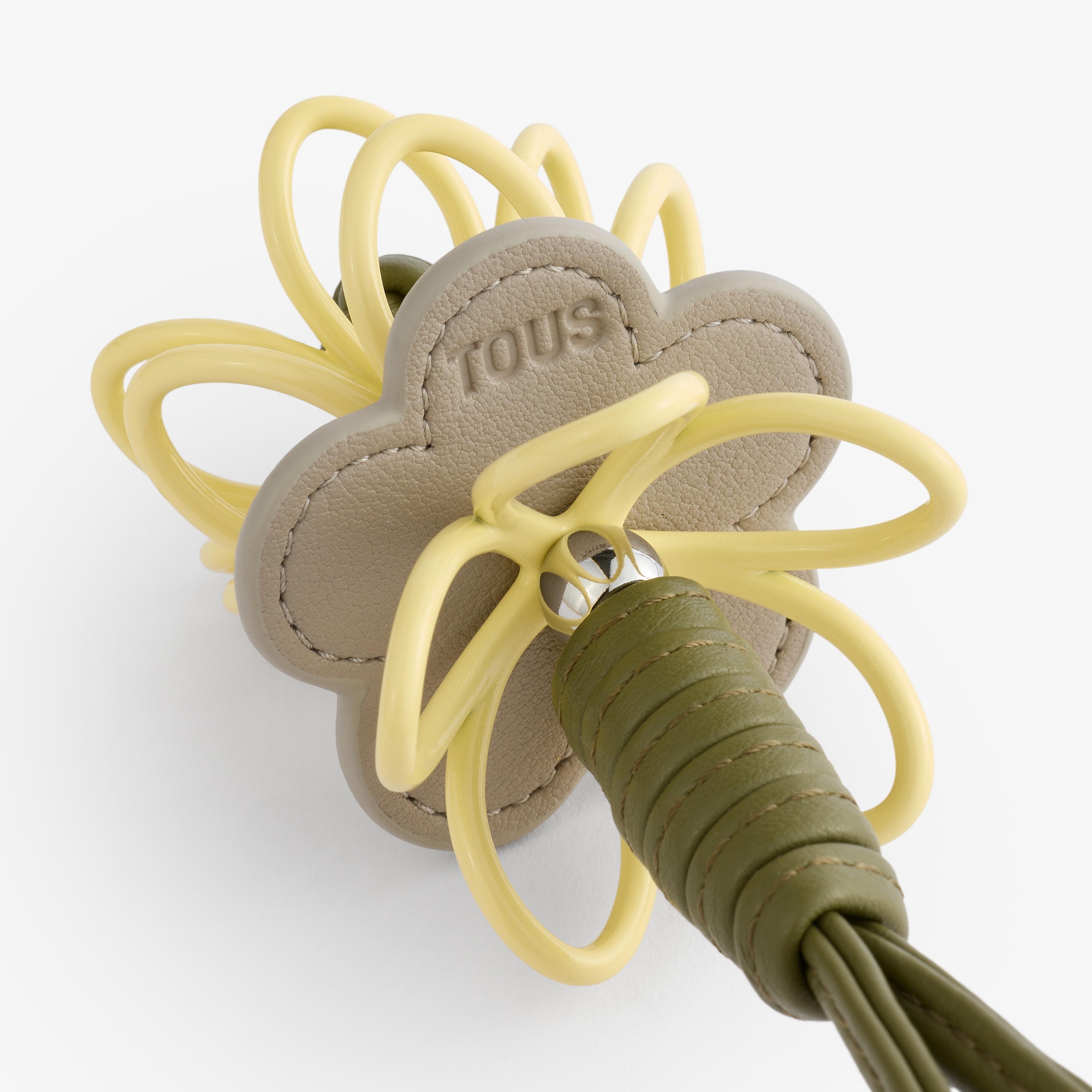 Yellow TOUS Maggie Charm Keychain