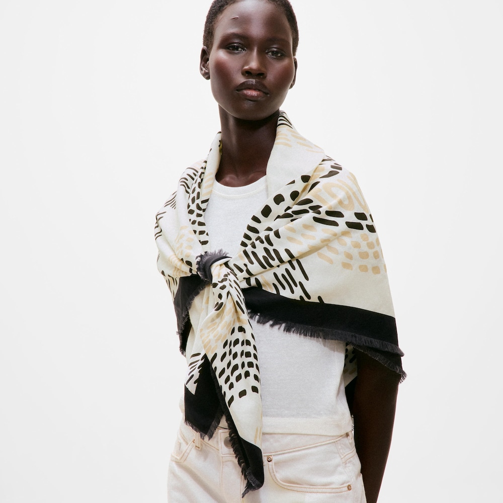 Foulard quadrato beige TOUS Infinity