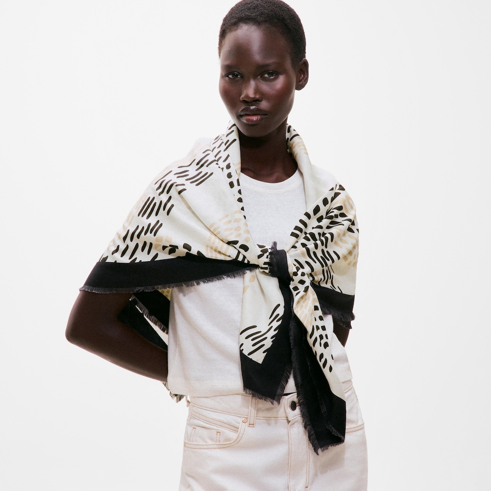 Foulard quadrato beige TOUS Infinity