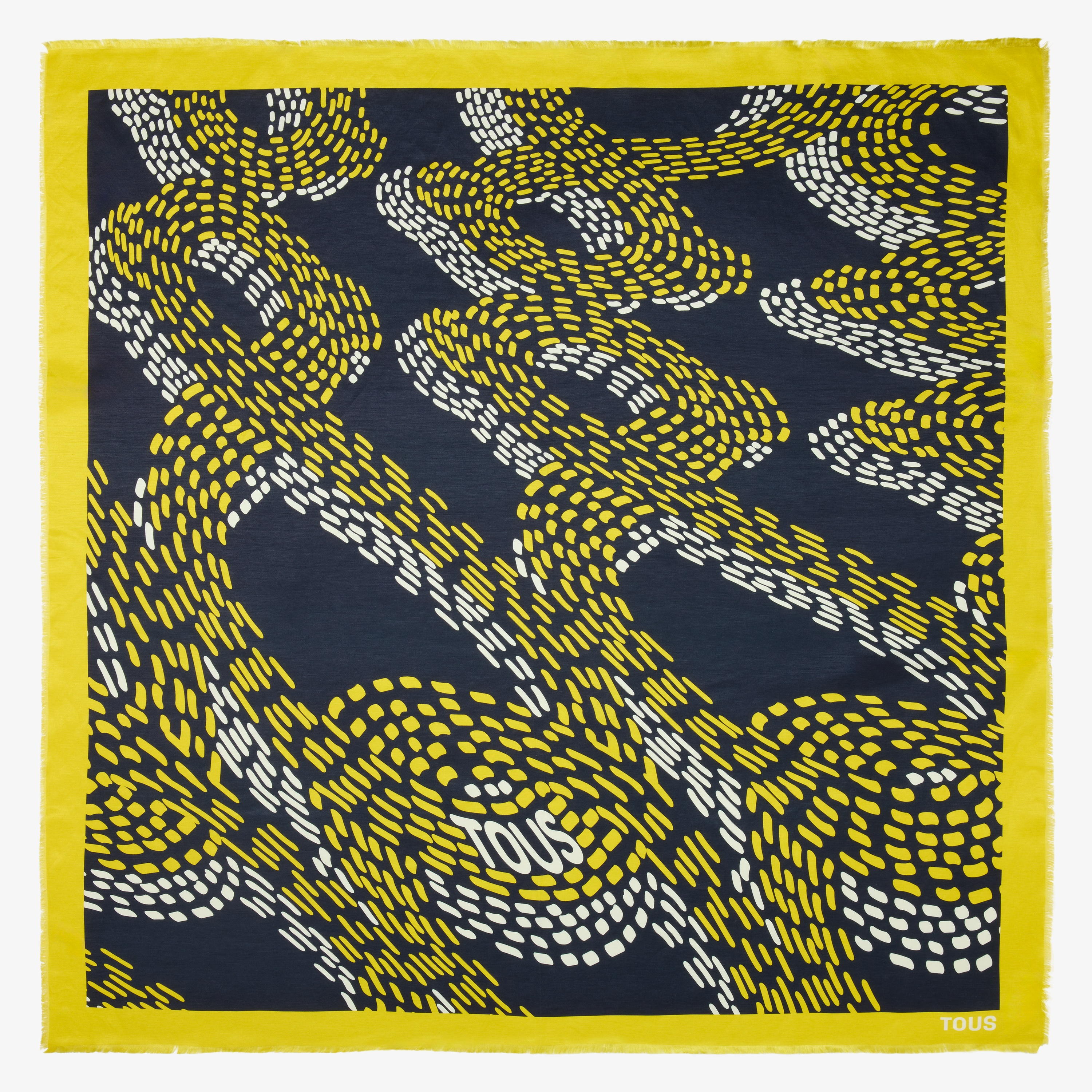 Dark gray square Scarf TOUS Infinity