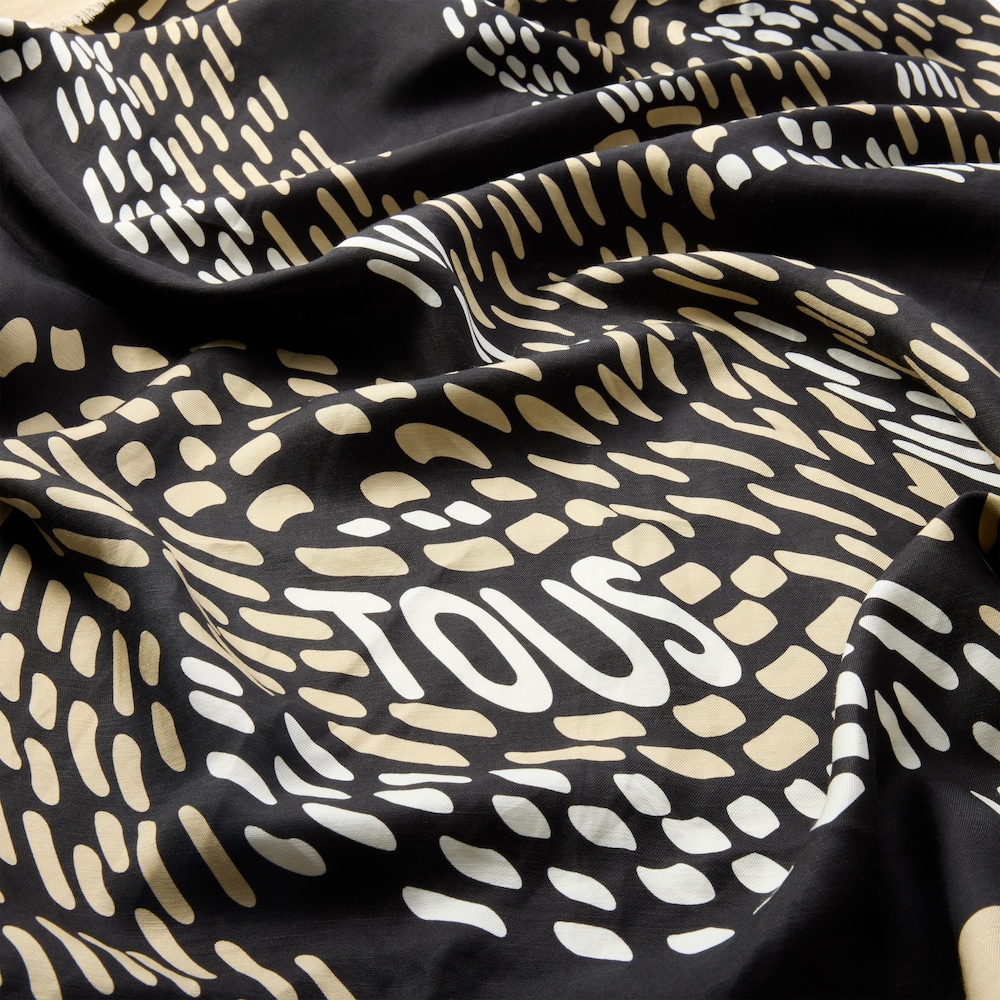 Czarny kwadratowy Szal TOUS Infinity