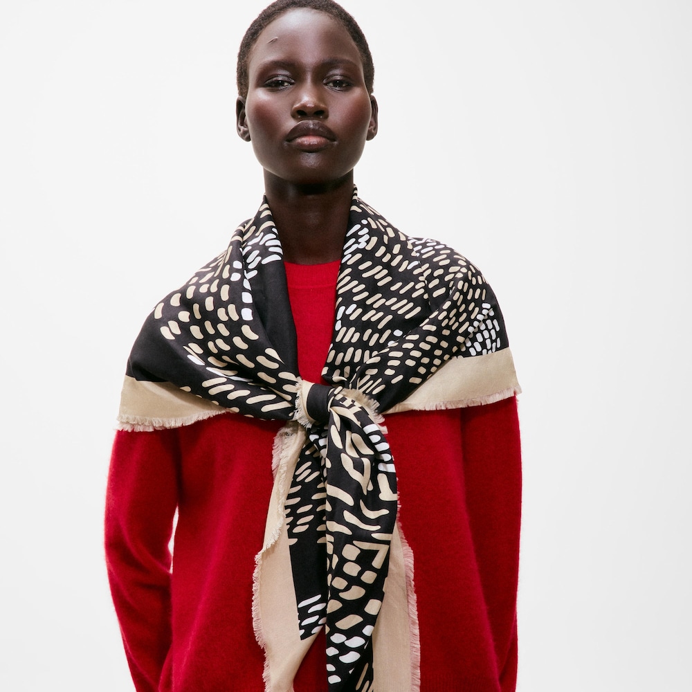 Foulard quadrato nero TOUS Infinity