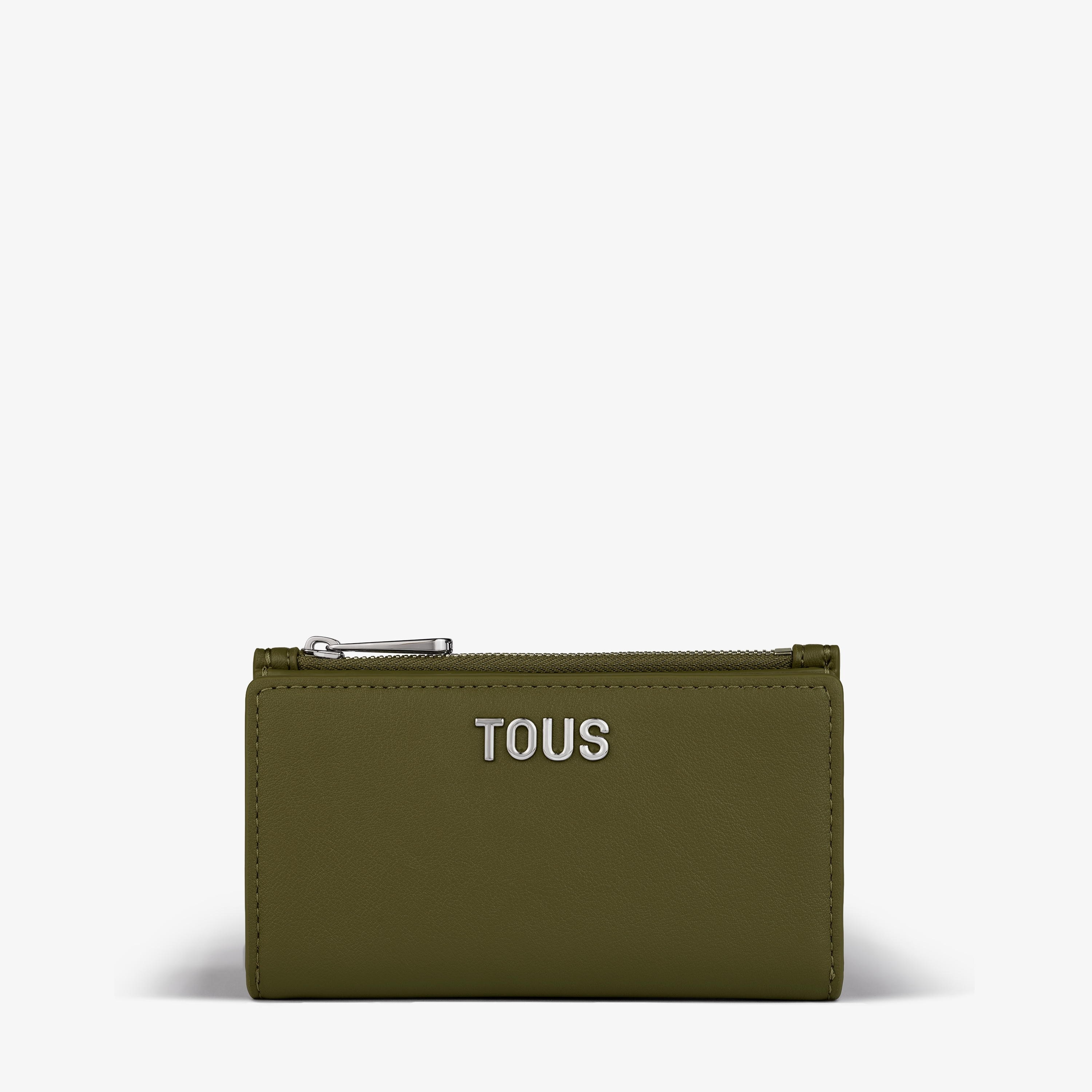 Small olive green Wallet TOUS Essential
