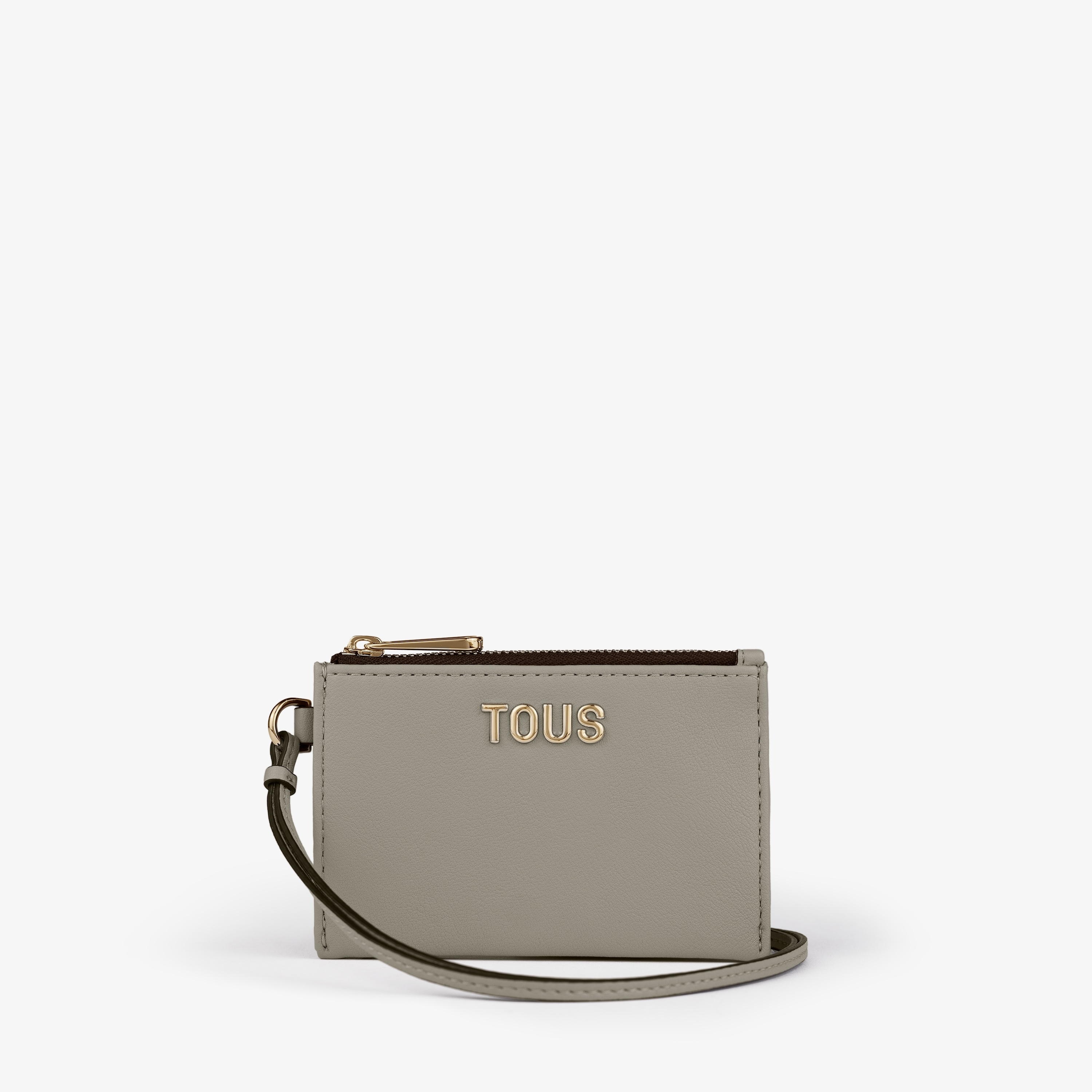 Taupe-colored Change purse-cardholder TOUS Essential