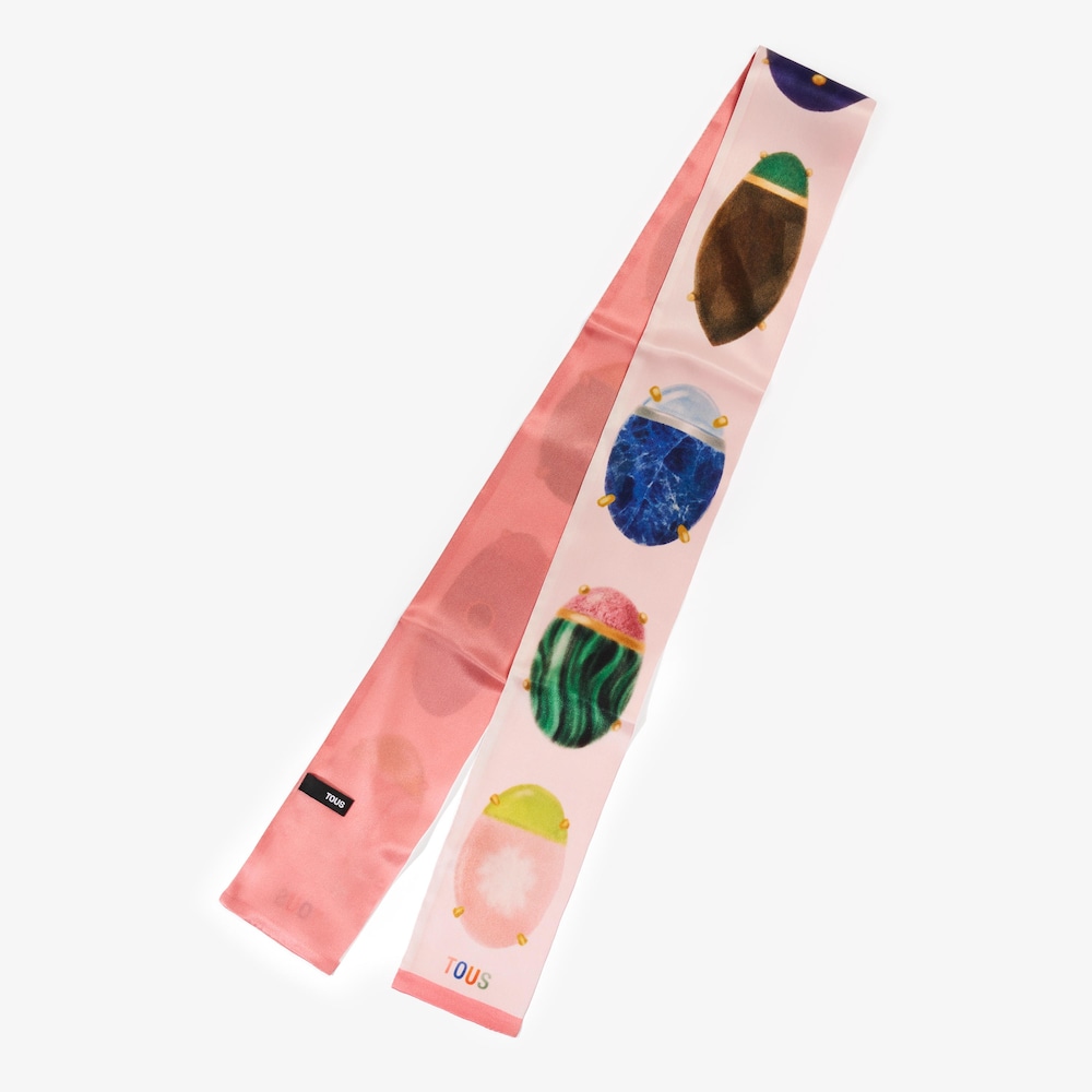 Foulard en soie ruban TOUS Beetle Gems