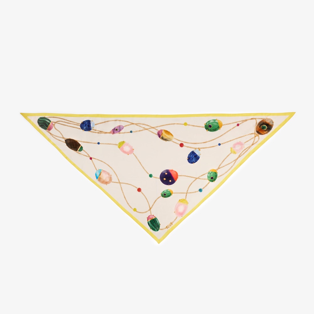 Foulard en soie triangle TOUS Beetle Gems