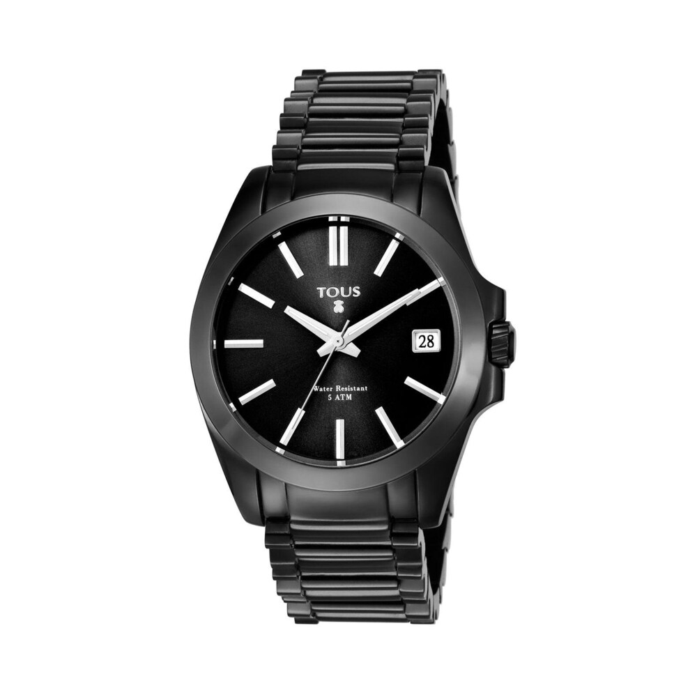 Black IP Steel Drive Watch image number 0